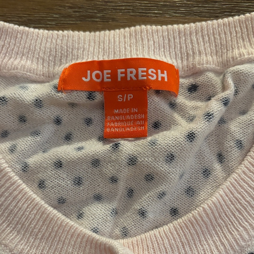 Joe Fresh Polka Dot Cardigan - White and Black - Picture 3 of 3